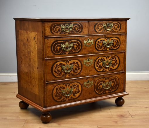 645 A William and Mary Marquetry Chest of Drawers NXXX
