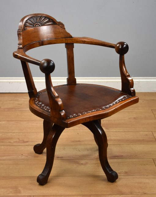 665 A Victorian Mahogany Desk Chair VAX