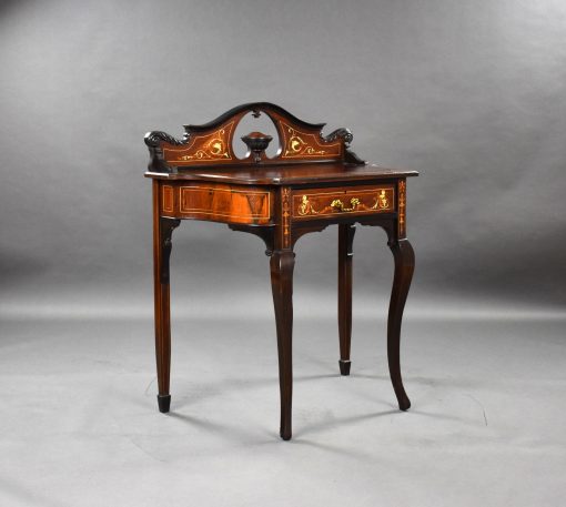 35 A Victorian Rosewood Inlaid Writing Table NCX