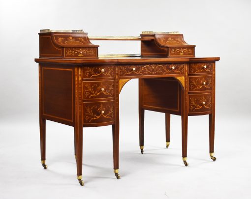 790 A Edwardian Inlaid Carlton House Desk CSXX £4750