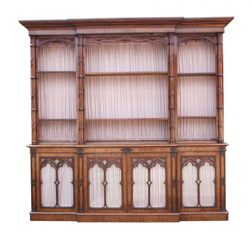 0_1229_A_Large_Gothic_Style_Breakfront_Bookcase_CVDX