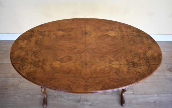 Victorian Burr Walnut Side Table - Image 3