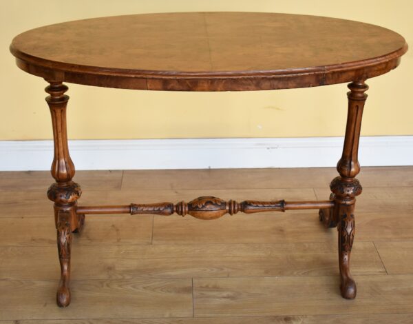 Victorian Burr Walnut Side Table