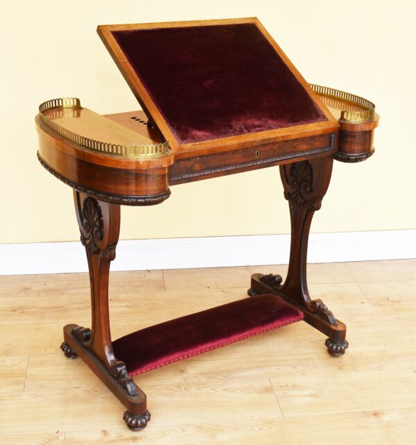 William IV Rosewood Writing Table