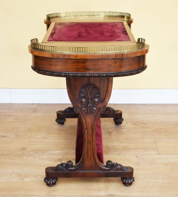 William IV Rosewood Writing Table - Image 5