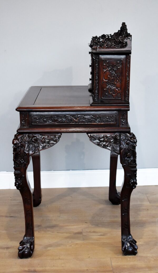 19th Century Chinese Padouk Wood Desk - Image 3