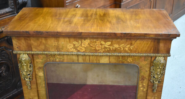 Victorian Walnut & Marquetry Pier Cabinet - Image 3