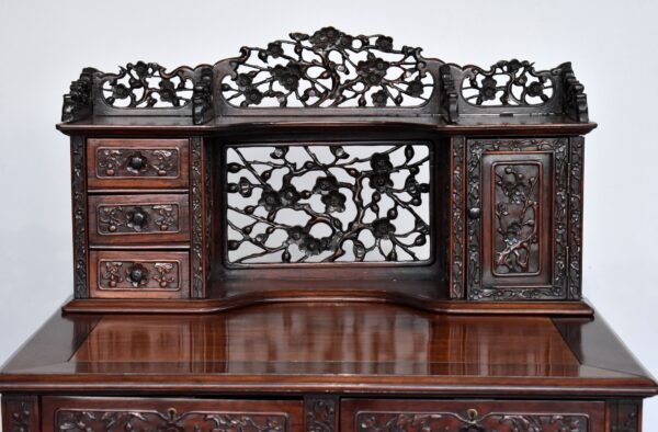 19th Century Chinese Padouk Wood Desk - Image 5