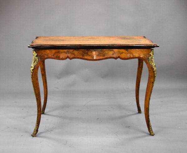 Victorian Burr Walnut Card Table attributed to Gillows - Image 2