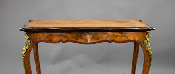 Victorian Burr Walnut Card Table attributed to Gillows - Image 3