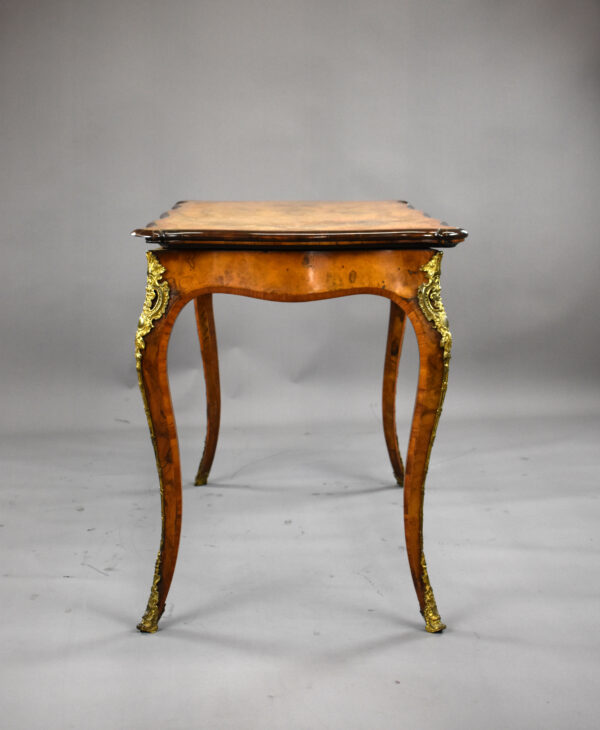 Victorian Burr Walnut Card Table attributed to Gillows - Image 7