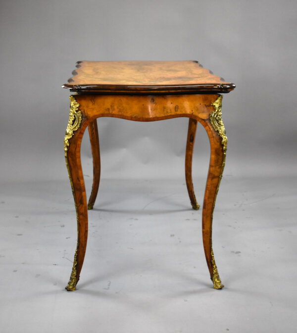 Victorian Burr Walnut Card Table attributed to Gillows - Image 6