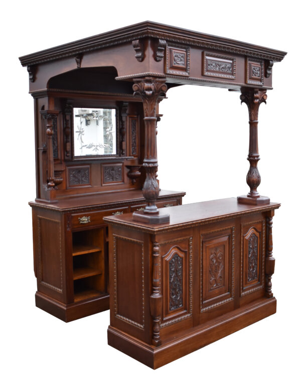 Victorian Mahogany Front and Back Bar