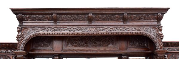 Victorian Carved Oak Front and Back Bar - Image 5