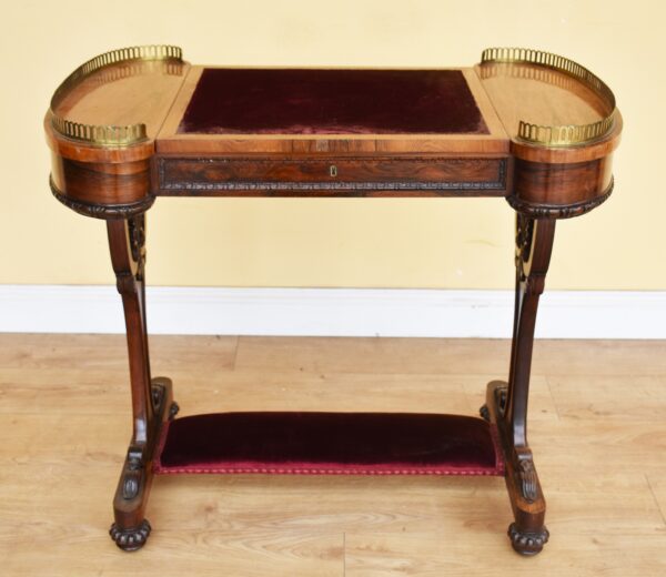 William IV Rosewood Writing Table - Image 2