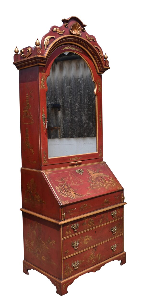 18th Century Chinoiserie Bureau Bookcase - Image 8