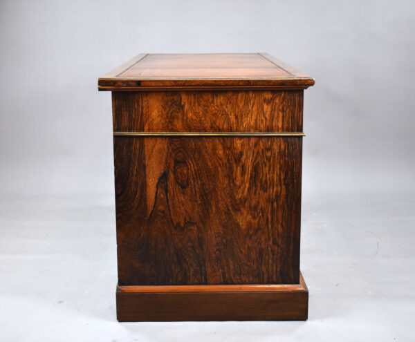 Victorian Rosewood & Marquetry Desk - Image 5