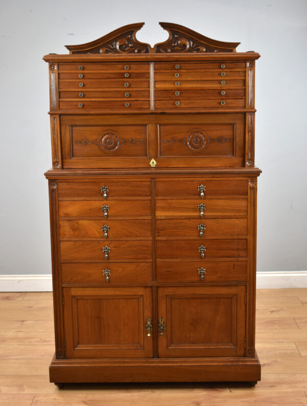 Victorian Walnut Dental Cabinet