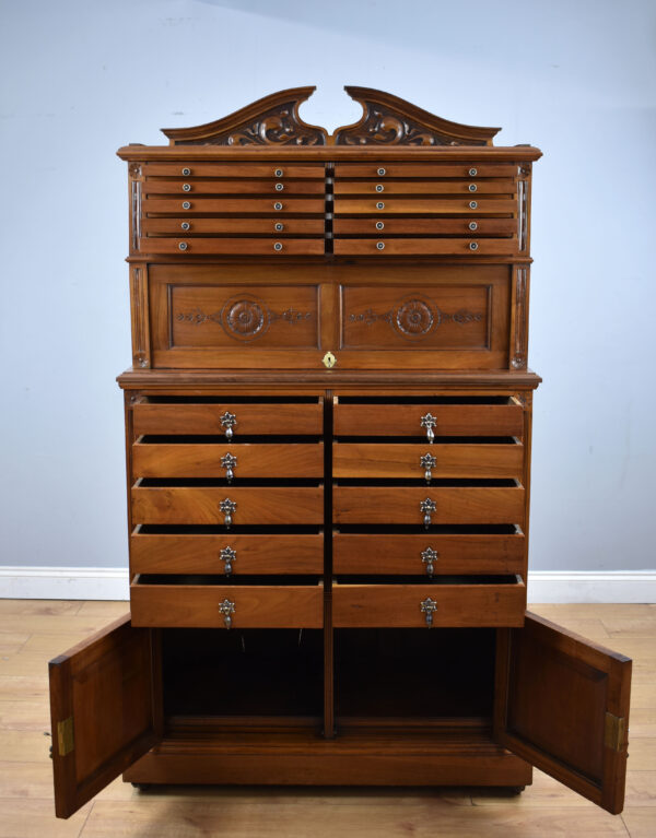 Victorian Walnut Dental Cabinet - Image 2