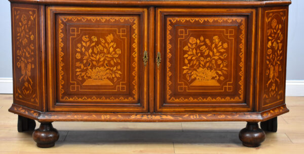 19th Century Dutch Marquetry Display Cabinet - Image 3