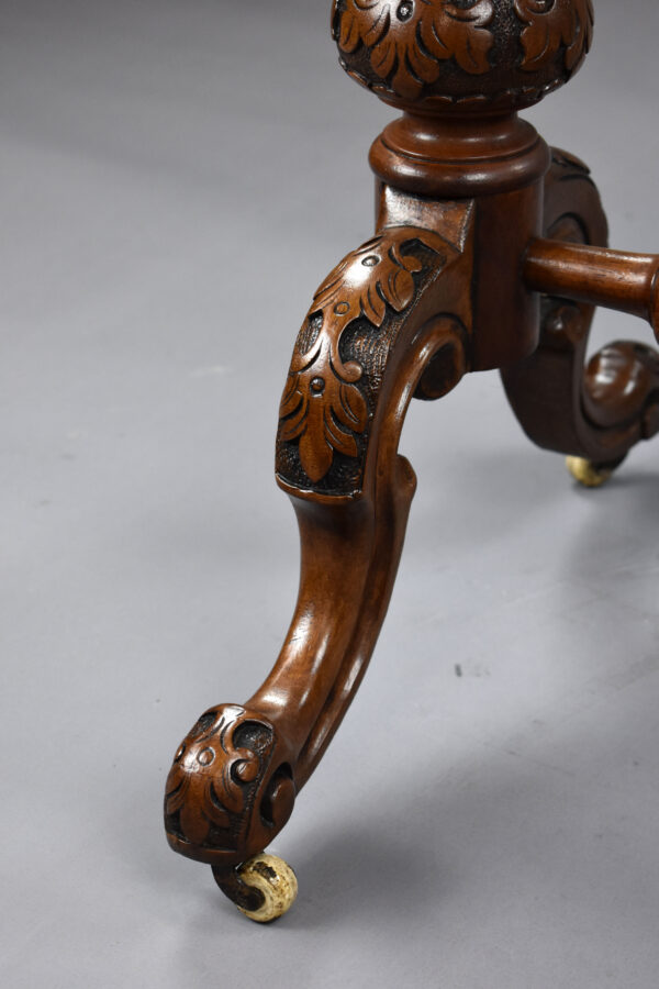 Victorian Burr Walnut Work Table - Image 7