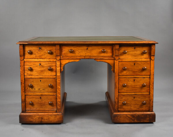 Victorian Oak Desk - Image 2