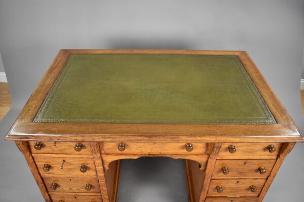 Victorian Oak Desk - Image 7