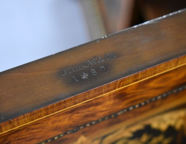 Victorian Burr Walnut & Marquetry Credenza by Gillows - Image 10