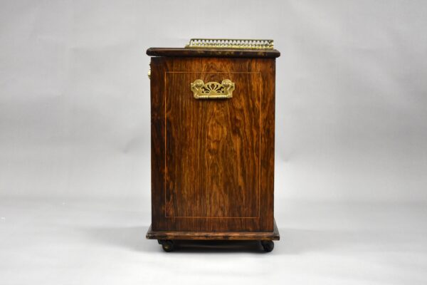 Victorian Rosewood Inlaid Coal Purdonium by James Shoolbred - Image 8