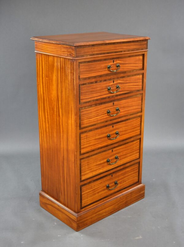 Edwardian Satinwood and Inlaid Chest of Drawers