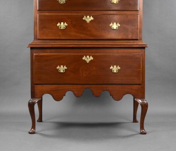 George I Solid Walnut Chest on Stand - Image 3