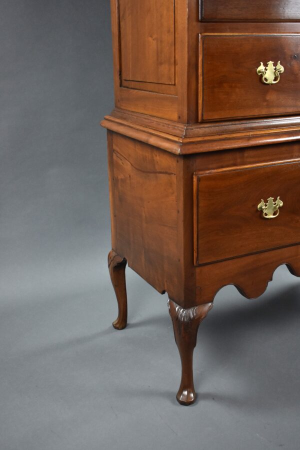 George I Solid Walnut Chest on Stand - Image 5