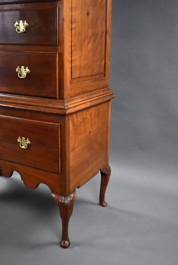 George I Solid Walnut Chest on Stand - Image 7