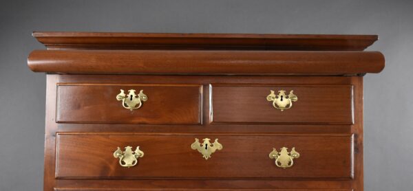 George I Solid Walnut Chest on Stand - Image 8