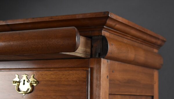 George I Solid Walnut Chest on Stand - Image 9