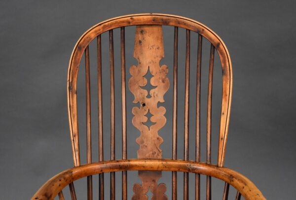 19th Century Yew & Elm High Back Windsor Chair - Image 6