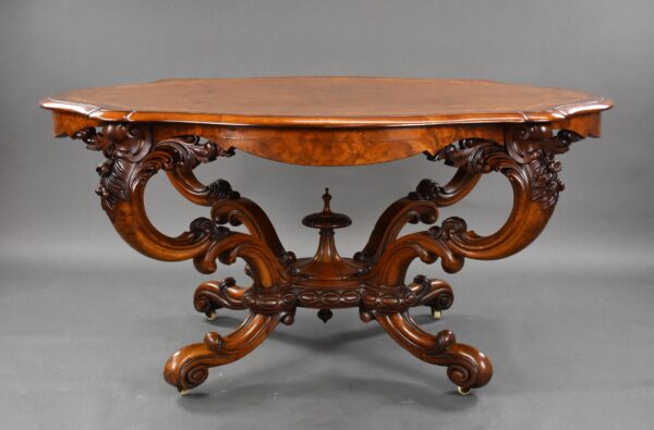 Victorian Burr Walnut Centre Table