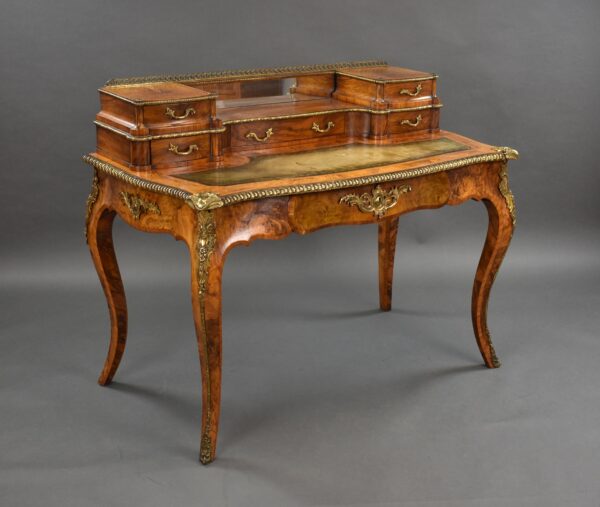 Victorian Burr Walnut Writing Table