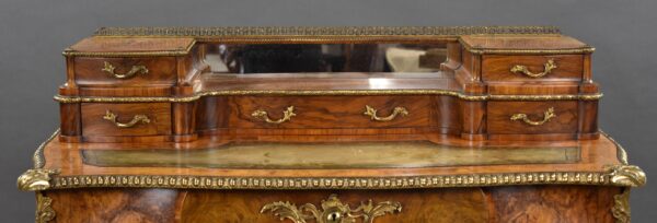 Victorian Burr Walnut Writing Table - Image 5