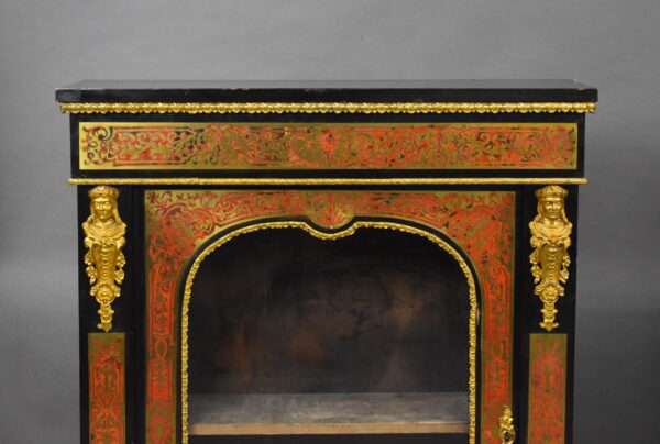 Pair of 19th Century French Boulle Pier Cabinets - Image 4