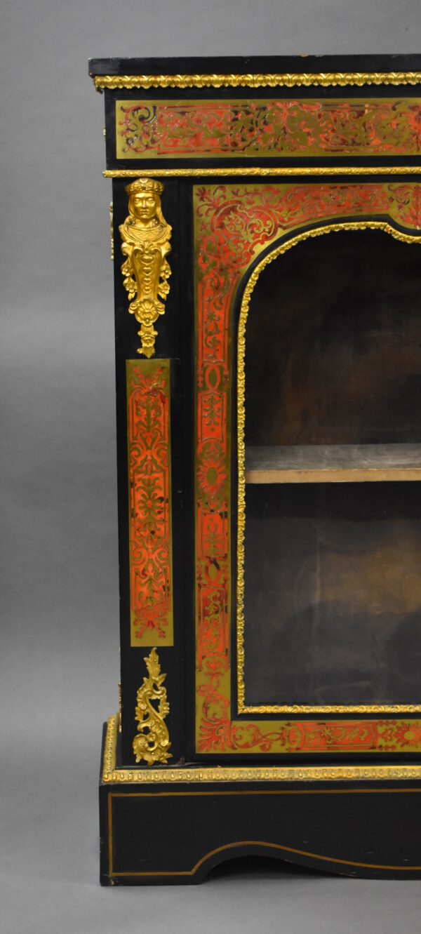 Pair of 19th Century French Boulle Pier Cabinets - Image 5