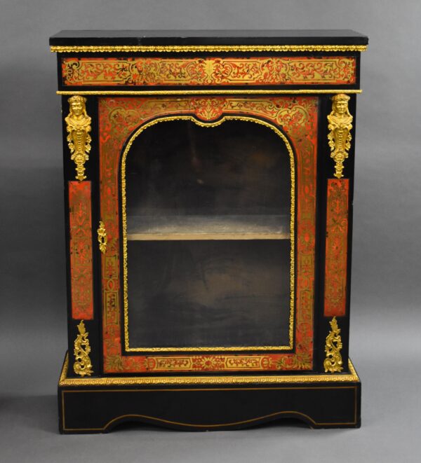 Pair of 19th Century French Boulle Pier Cabinets - Image 6