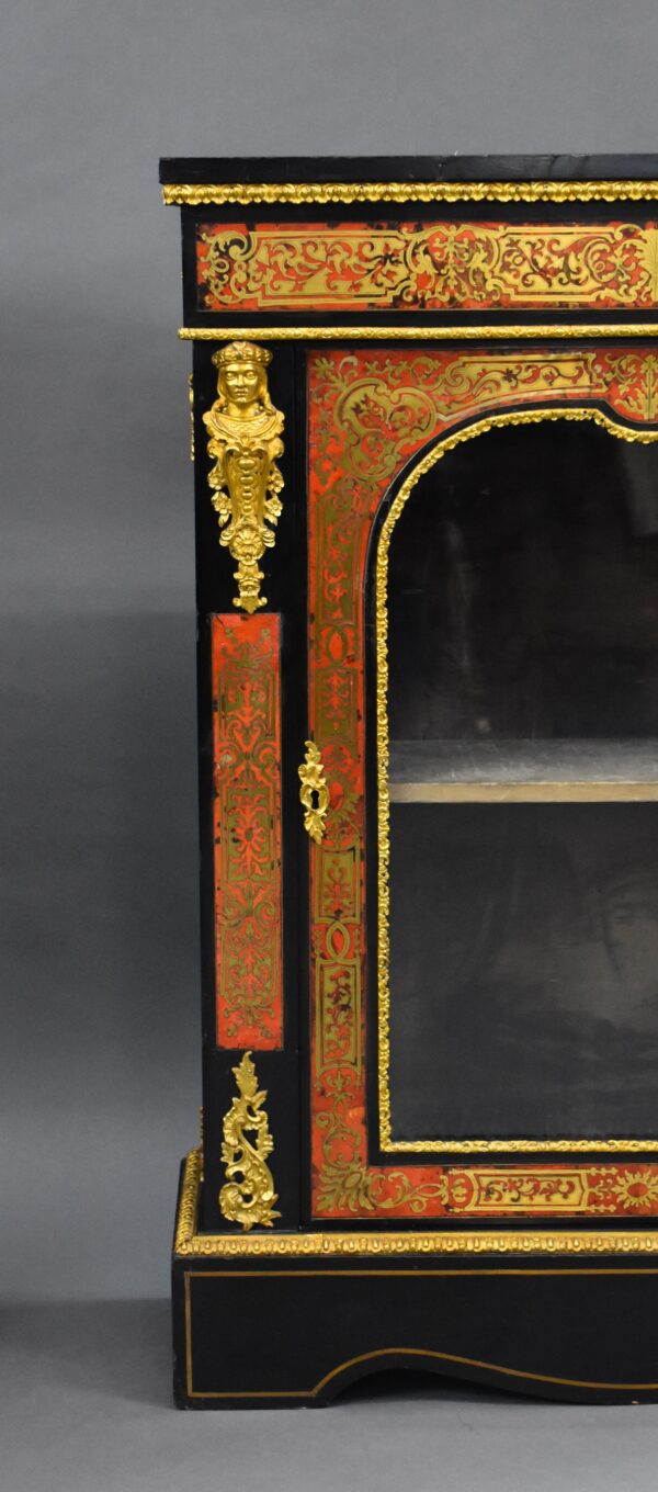 Pair of 19th Century French Boulle Pier Cabinets - Image 8