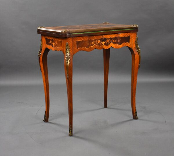 Victorian Marquetry Card Table