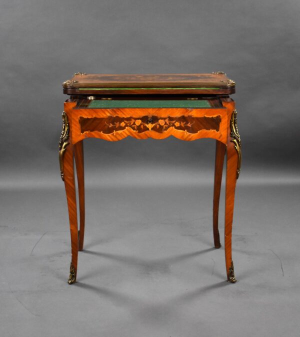 Victorian Marquetry Card Table - Image 3