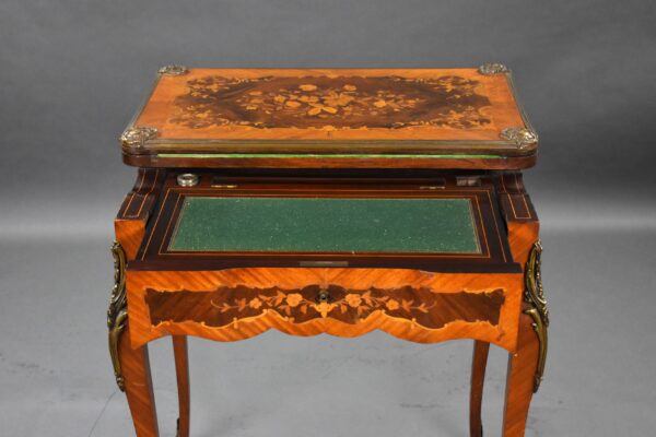 Victorian Marquetry Card Table - Image 4