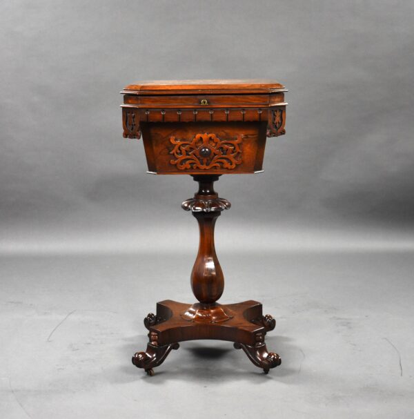 William IV Rosewood Tea Poy - Image 2