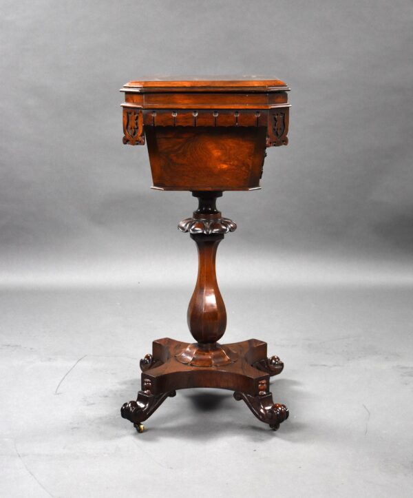 William IV Rosewood Tea Poy - Image 4