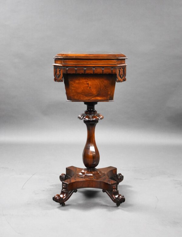 William IV Rosewood Tea Poy - Image 6