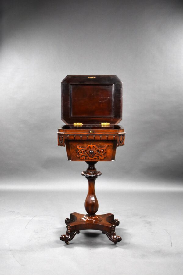 William IV Rosewood Tea Poy - Image 7